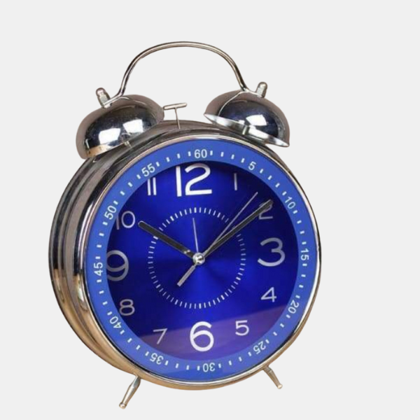 Réveil Rétro à Double Cloche – Style Vintage et Sonnerie Puissante Clocks Electro Paris Bleu