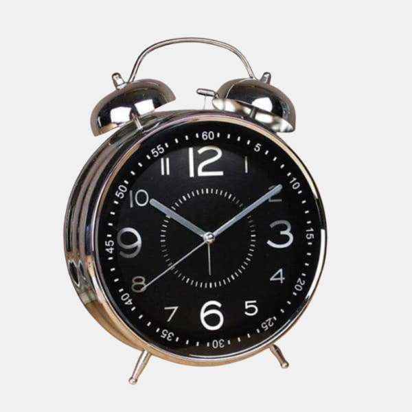 Réveil Rétro à Double Cloche – Style Vintage et Sonnerie Puissante Clocks Electro Paris Noir