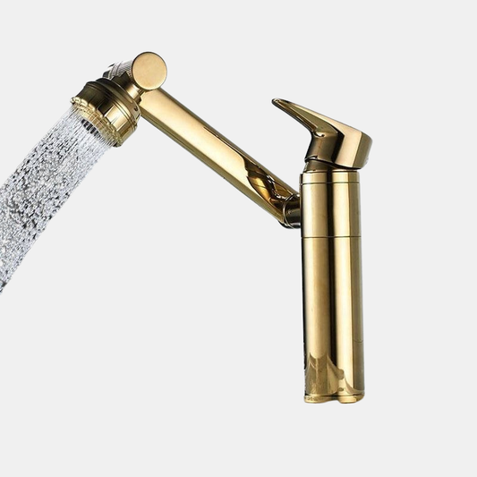 Robinet Rotatif Universel à 360° Avec Modes De Jet Économiseur D’Eau Robinet de cuisine Electro Paris Or