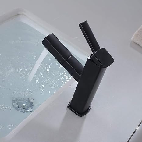 Robinet de Salle de Bain avec Douchette Rétractable – Mitigeur Lavabo Monocommande Multifonction Appareils de plomberie Electro Paris