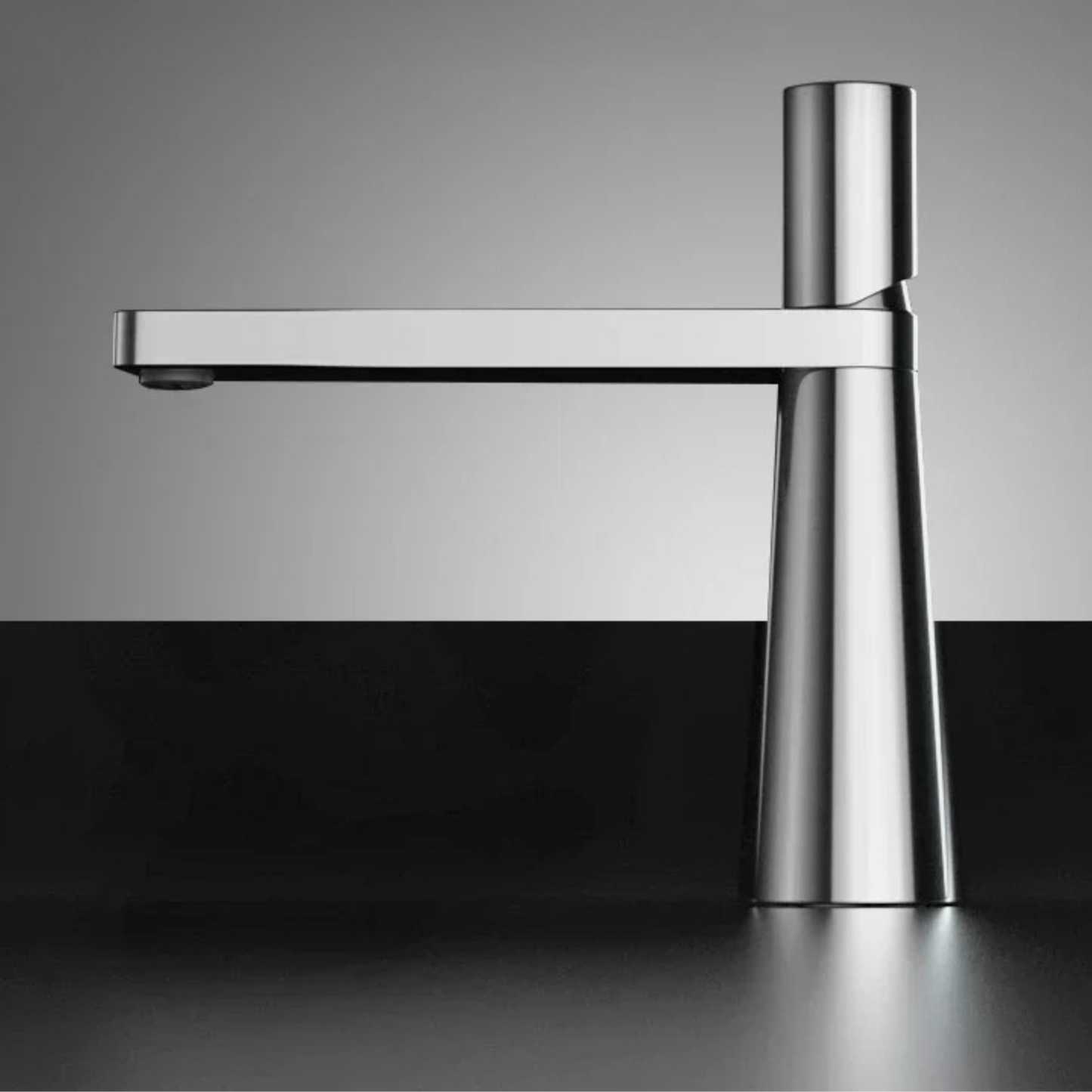 Robinet de Lavabo Moderne en Or Brossé – Mitigeur de Vasque en Laiton à Poignée Unique Robinetterie Electro Paris Argent Court