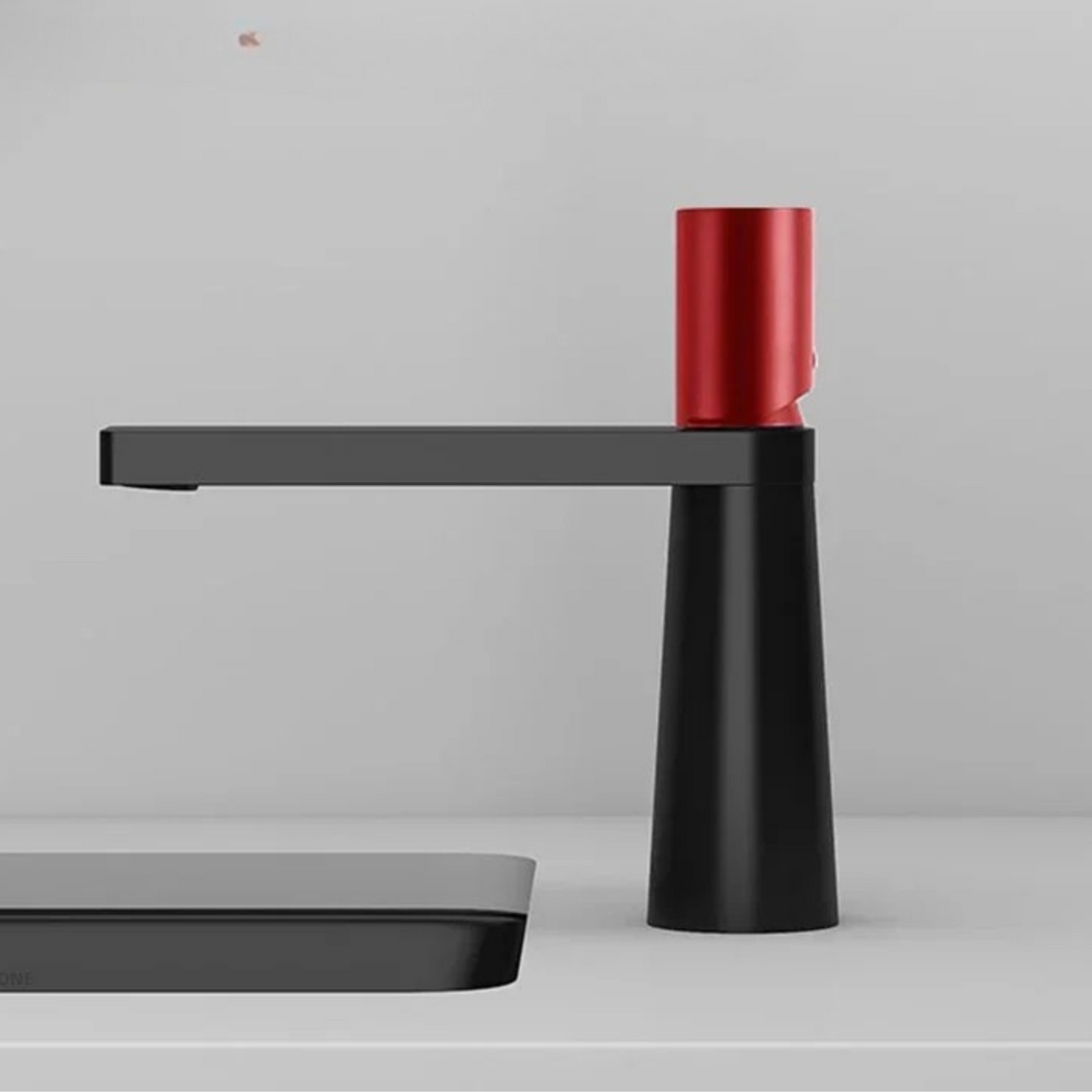 Robinet de Lavabo Moderne en Or Brossé – Mitigeur de Vasque en Laiton à Poignée Unique Robinetterie Electro Paris Noir Rouge Court