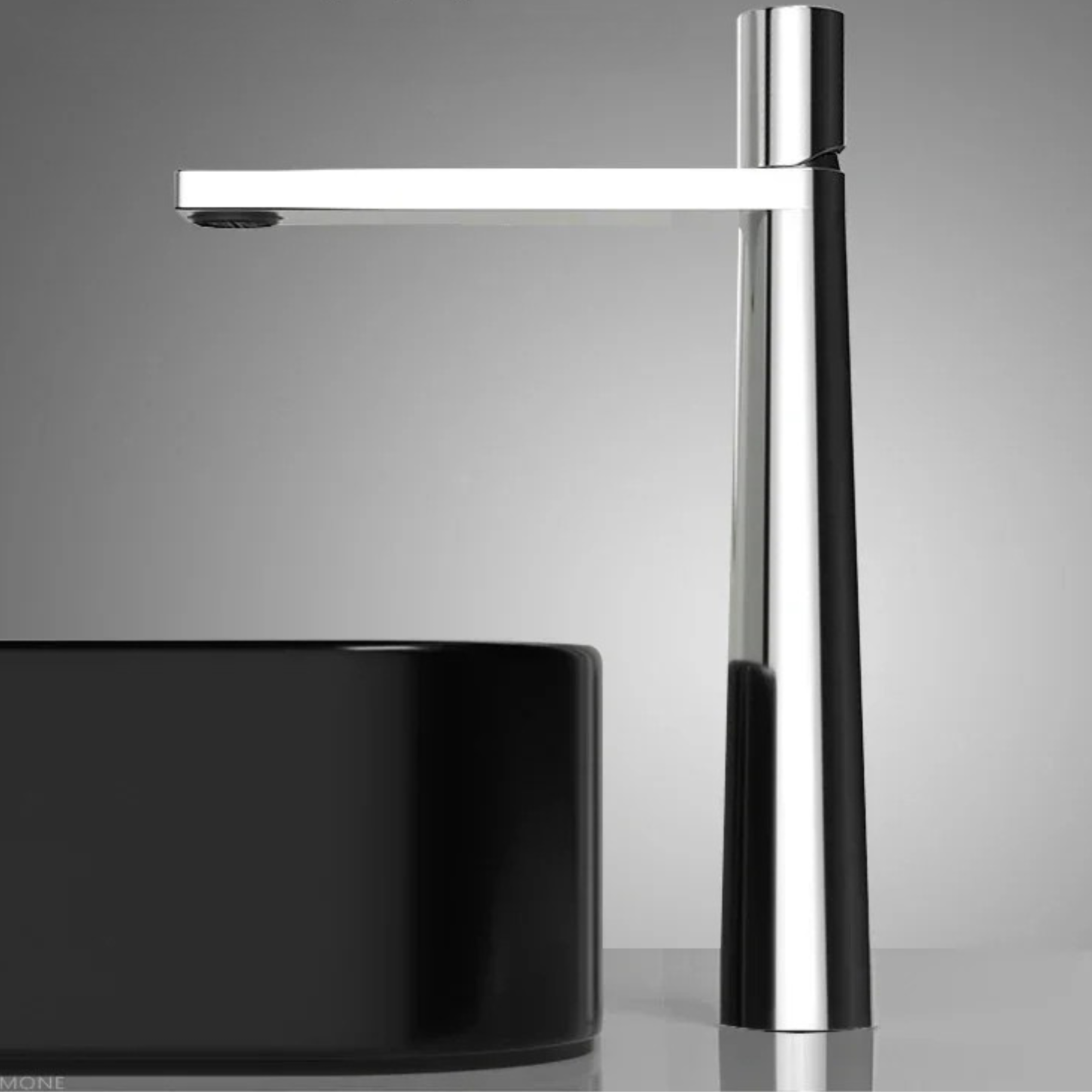 Robinet de Lavabo Moderne en Or Brossé – Mitigeur de Vasque en Laiton à Poignée Unique Robinetterie Electro Paris Argent Haut