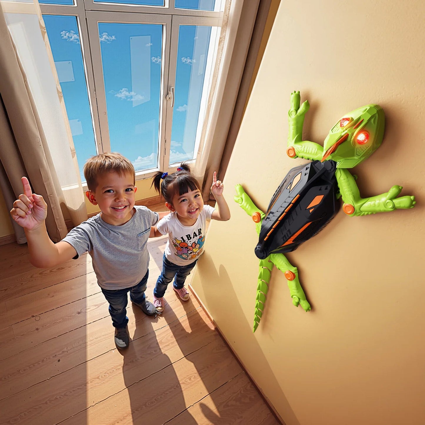 Robot Gecko Grimpeur pour Enfants – Jouet STIM Interactif avec Puissance de Succion Jouets télécommandés Electro Paris