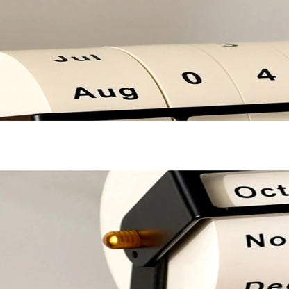 Calendrier Rétro En Bois À Roue Rotative Pour Organisation Quotidienne Élégante Calendar Electro Paris
