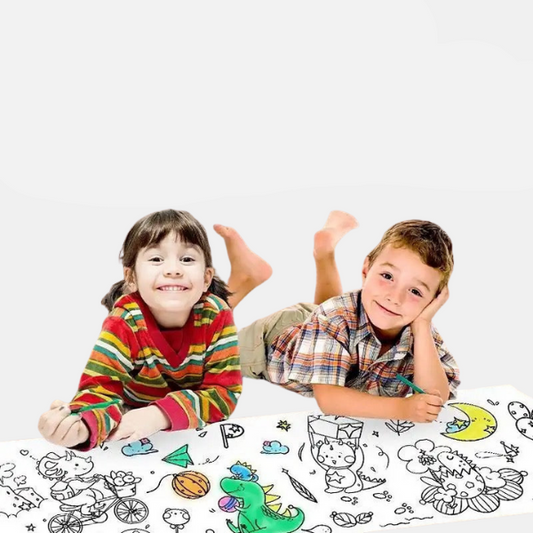 Rouleau de Coloriage Enfant – 10 m de Créativité et Apprentissage Electro Paris