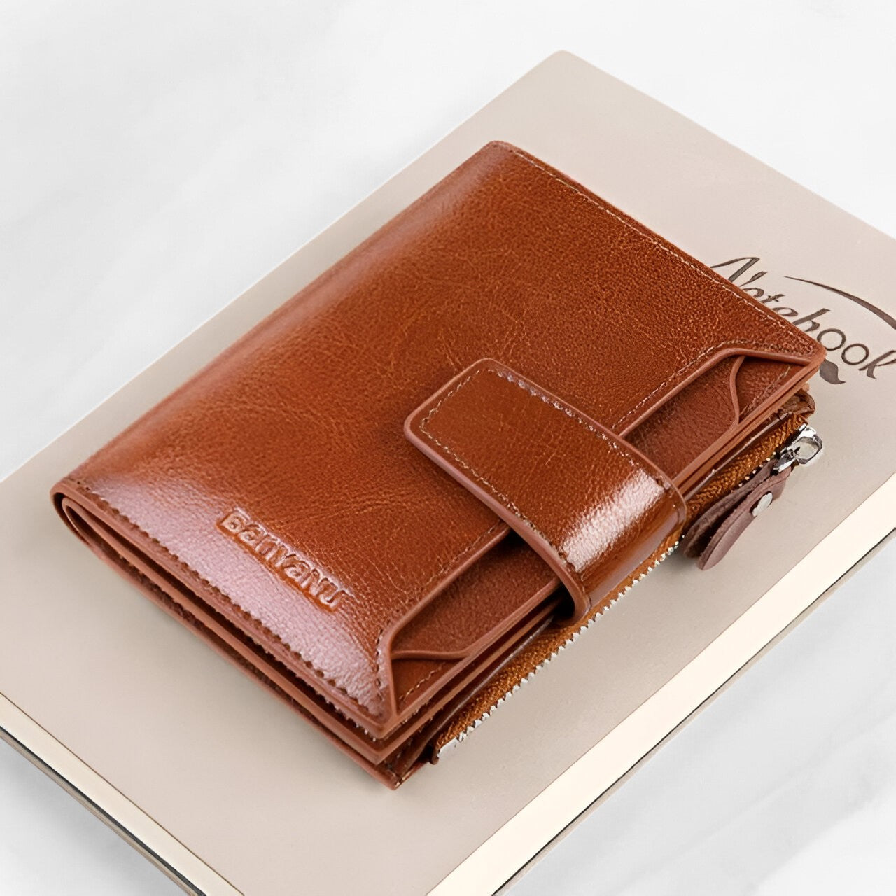 Portefeuille Femme en Cuir Avec Blocage RFID – Élégant, Compact et Sécurisé Wallets Electro Paris Marron