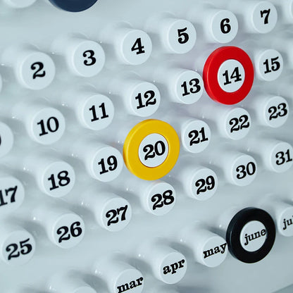 Calendrier Mural Rétro Avec Marqueur De Date À Anneaux Pour Organisation Quotidienne Élégante Calendar Electro Paris