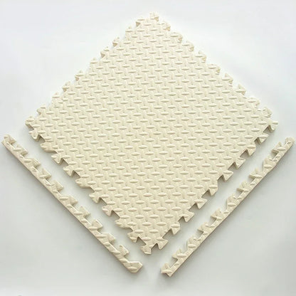 Tapis de Puzzle pour Enfants – Tapis de Jeu Sécurisé et Amusant pour Premières Activités Play Mats Electro Paris 12 Pièce blanc