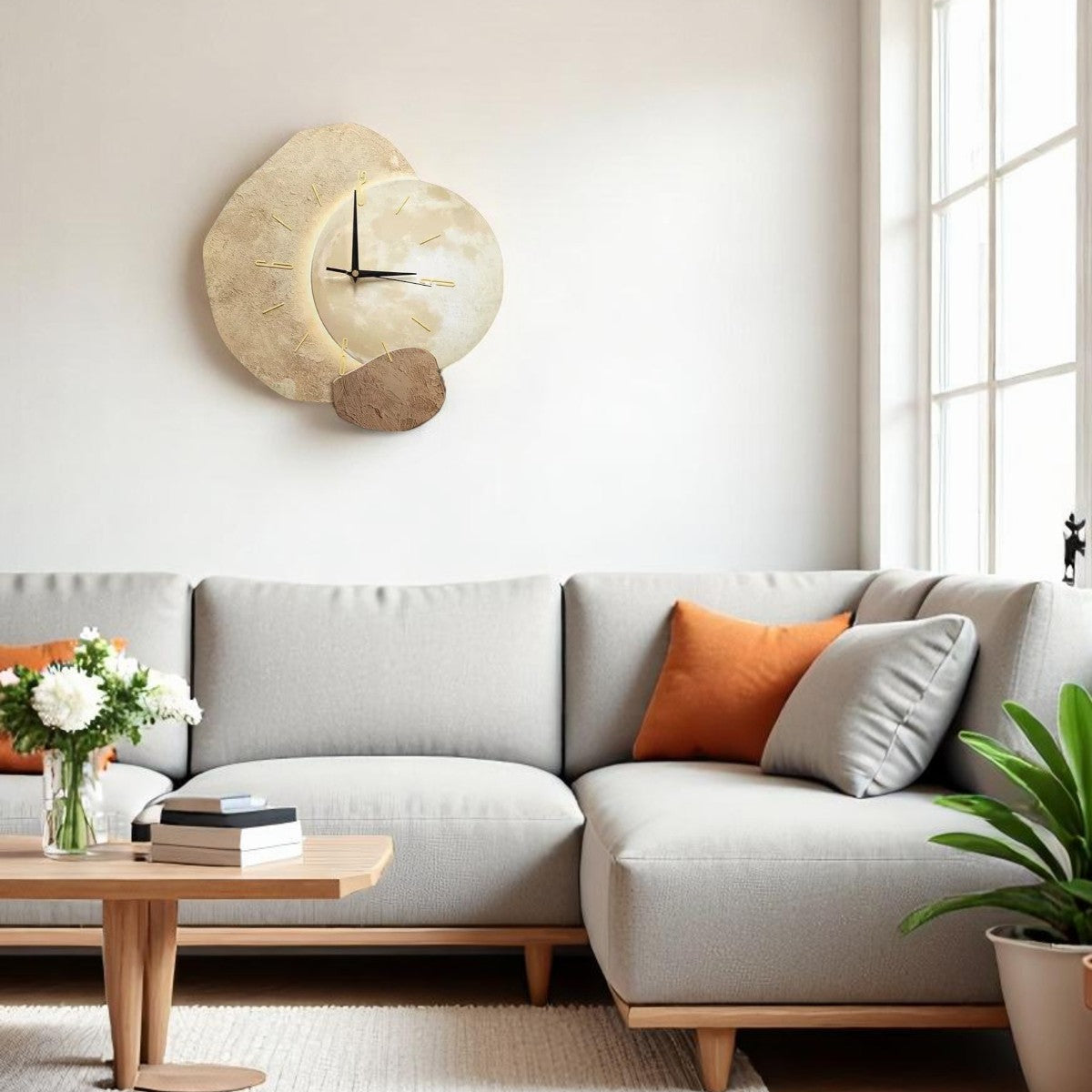 Horloge Murale Élégante En Métal Doré – Raffinement Floral Et Style Intemporel Wall clock Electro Paris