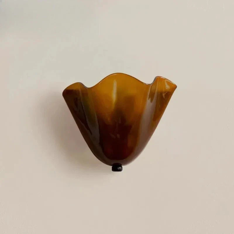 Applique Murale En Forme De Coquillage Moderne – Éclairage Mural Décoratif Élégant Pour Chambres Et Salons Lighting Electro Paris Marron