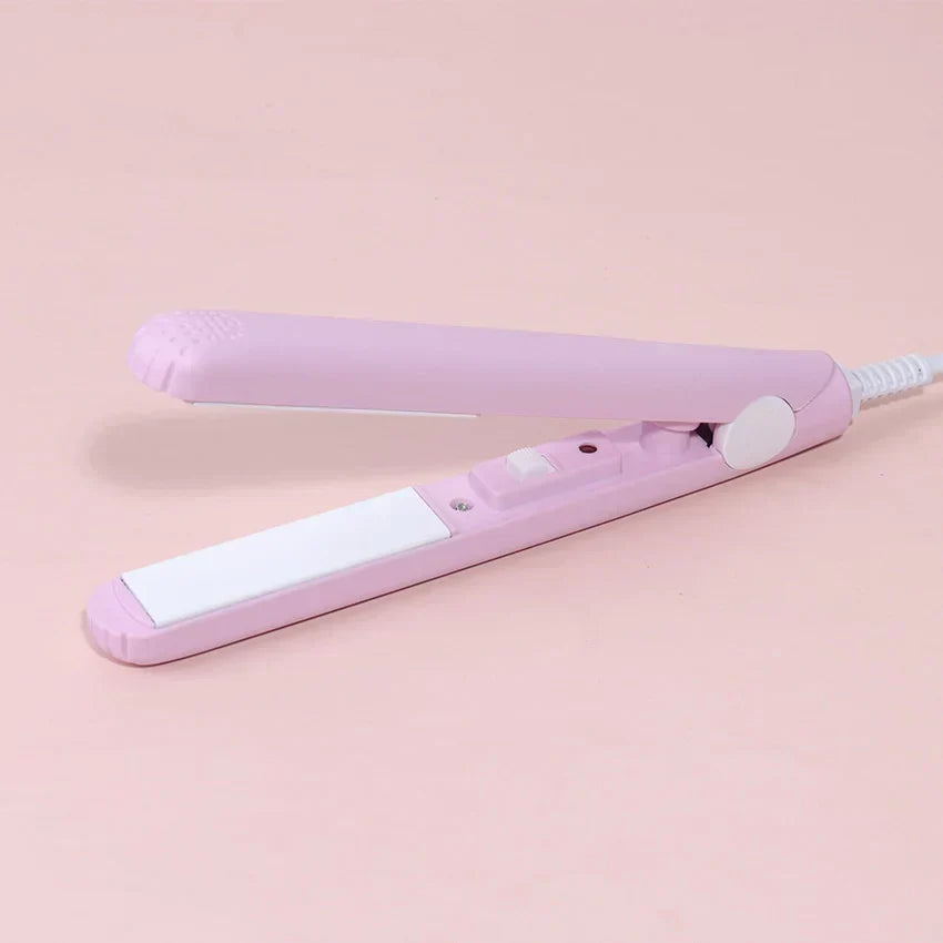 Lisseur Et Fer À Boucler Compact En Céramique Pour Un Coiffage Rapide Et Brillant Hair styling tool Electro Paris Rosa