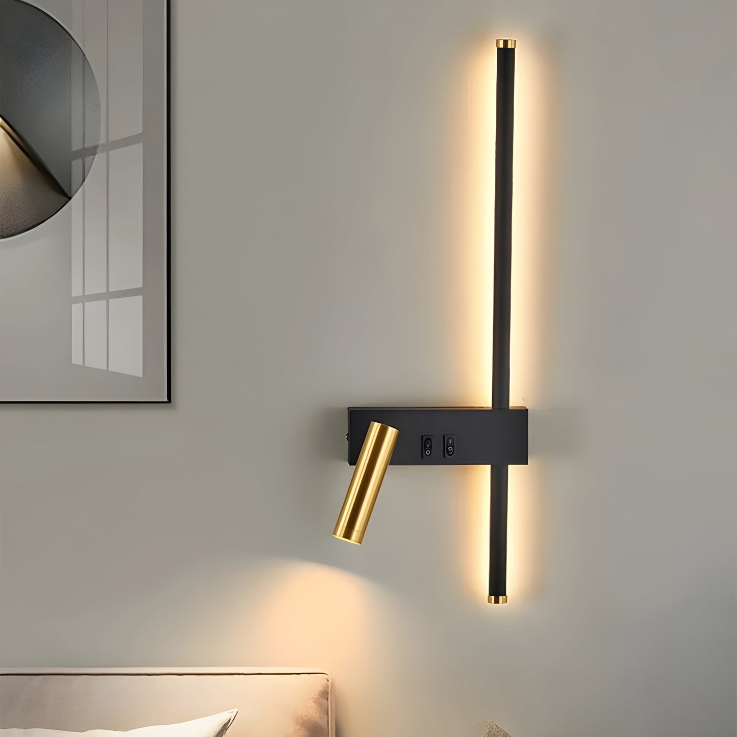 Applique Murale Duo Avec Interrupteur Pour Salon Et Chambre – Design Minimaliste Et Éclairage Élégant Wall Light Electro Paris