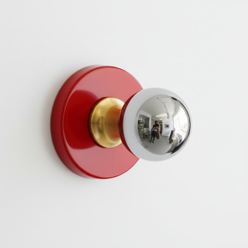Applique Murale Vintage Style Rétro Pour Chambre, Salon Et Décoration Intérieure Wall Light Electro Paris Rouge