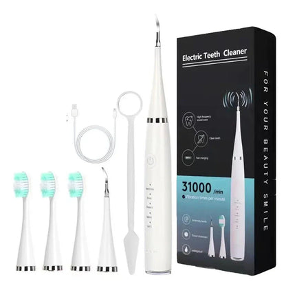 Brosse À Dents Électrique Ultrasonique Avec Irrigateur Blanchissant – Nettoyage Et Soin Complet Des Dents Beauty & Personal Care Electro Paris Blanc
