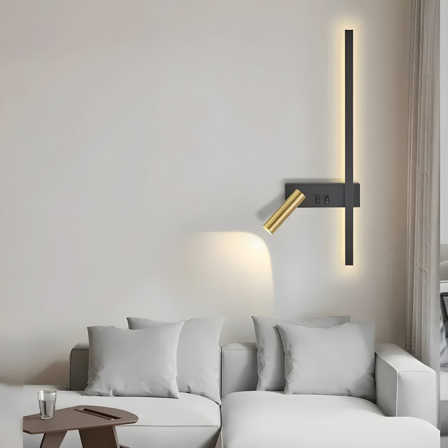 Applique Murale Duo Avec Interrupteur Pour Salon Et Chambre – Design Minimaliste Et Éclairage Élégant Wall Light Electro Paris
