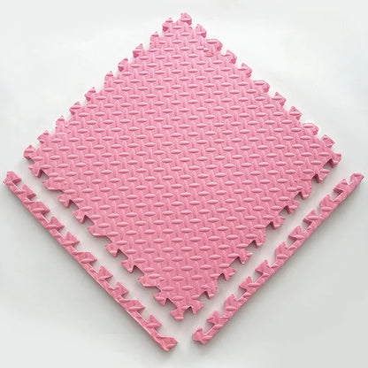 Tapis de Puzzle pour Enfants – Tapis de Jeu Sécurisé et Amusant pour Premières Activités Play Mats Electro Paris 12 Pièce rosa