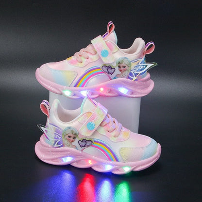 Chaussures LED Paillettes Arc-en-Ciel – Baskets Amusantes Lumineuses Pour Enfants Actifs Shoes Electro Paris