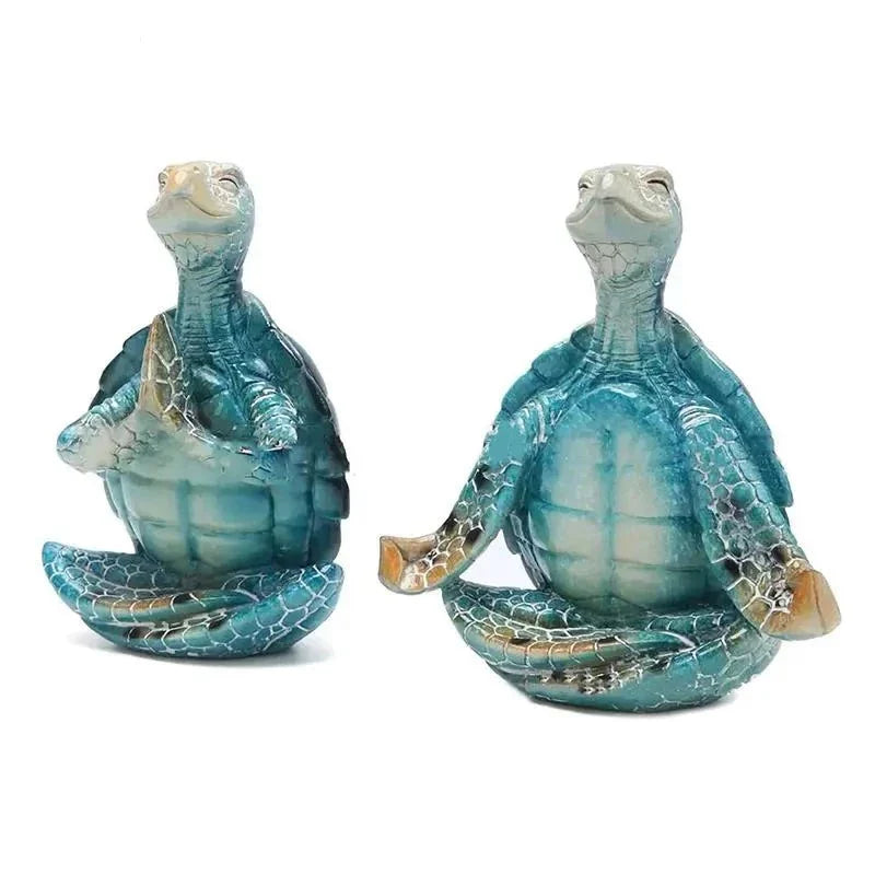 Figurines – Élégantes Tortues de Yoga pour Maison et Bureau Yoga Sea Turtle Figurines Electro Paris