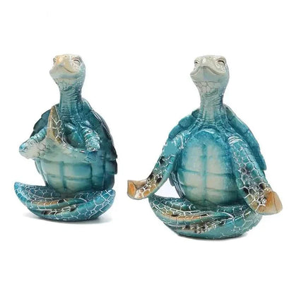 Figurines – Élégantes Tortues de Yoga pour Maison et Bureau Yoga Sea Turtle Figurines Electro Paris