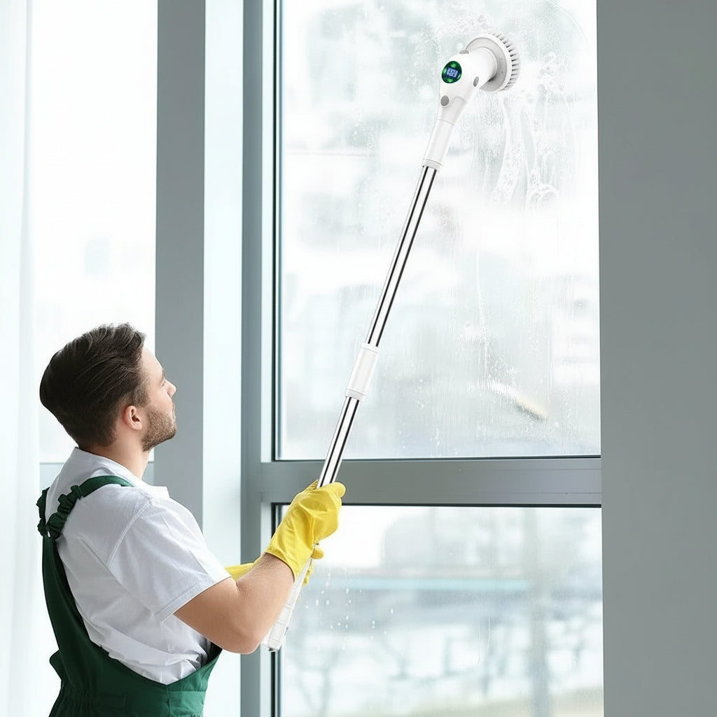 Brosse Électrique Rotative Sans Fil 8-en-1 Pour Nettoyage Maison Cuisine Et Salle De Bain Nettoyeur de sol Electro Paris