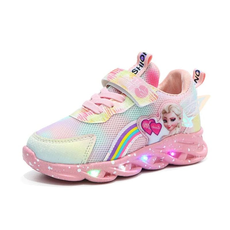 Chaussures LED Paillettes Arc-en-Ciel – Baskets Amusantes Lumineuses Pour Enfants Actifs Shoes Electro Paris