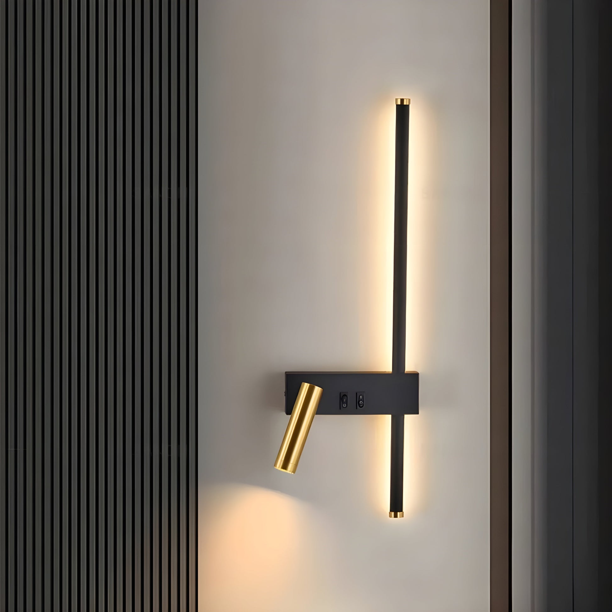 Applique Murale Duo Avec Interrupteur Pour Salon Et Chambre – Design Minimaliste Et Éclairage Élégant Wall Light Electro Paris