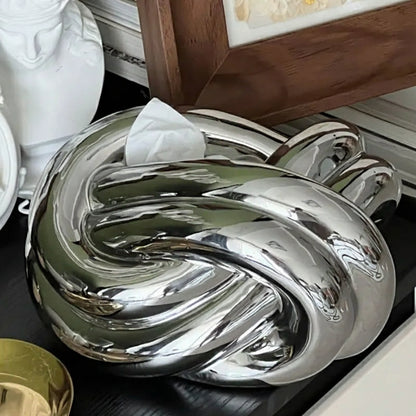 Boîte À Mouchoirs En Céramique Avec Nœud Design Pour Décoration Moderne Et Élégante Tissue Holders Electro Paris