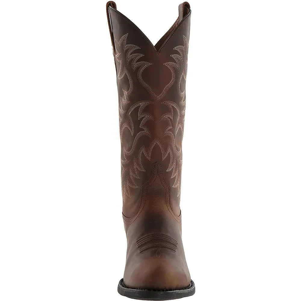Bottes Cowboy En Cuir Brodé Pour Hommes Alliant Style Authentique Et Élégance Intemporelle Women Boots Electro Paris