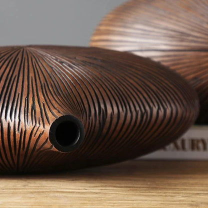 Vase Sculpté Sahara Pour Décoration Intérieure Avec Design Élégant Inspiré Du Désert Vases Electro Paris