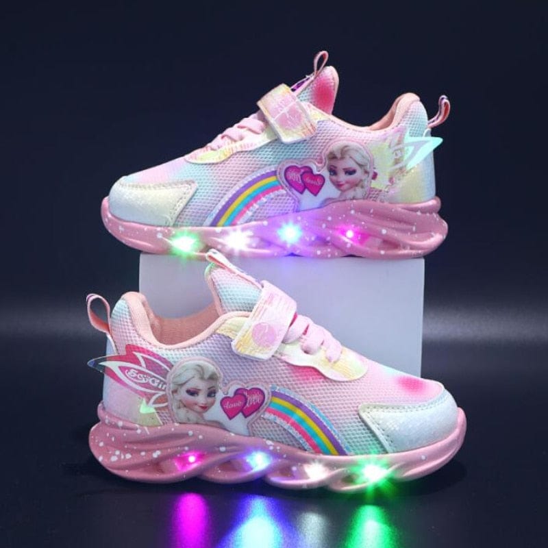 Chaussures LED Paillettes Arc-en-Ciel – Baskets Amusantes Lumineuses Pour Enfants Actifs Shoes Electro Paris