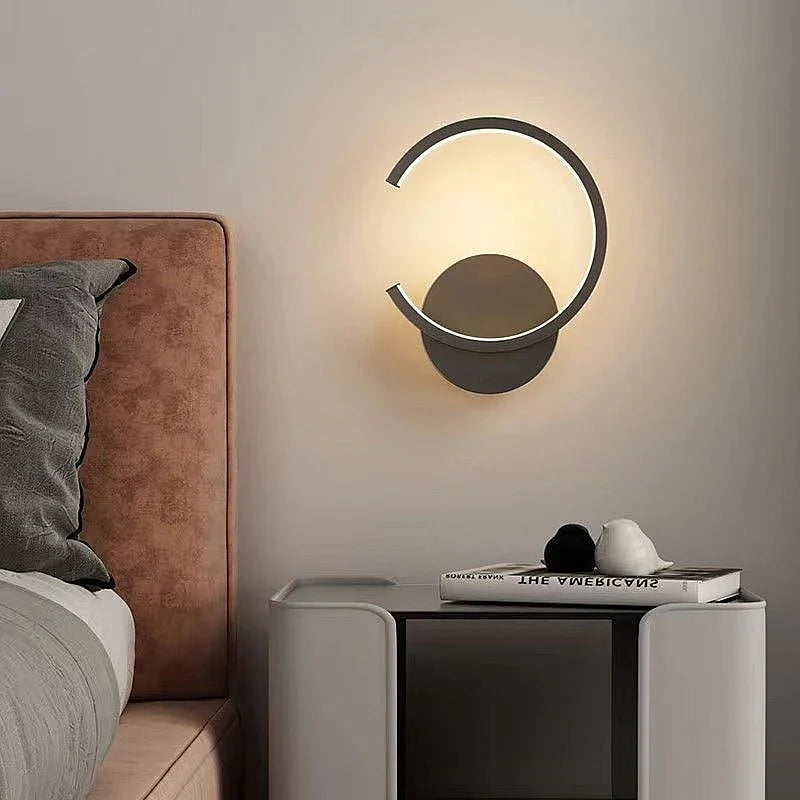 Applique Murale LED – Ledi Lampe Murale Moderne Minimaliste Noire Wall lamps Electro Paris
