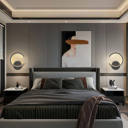 Applique Murale LED – Ledi Lampe Murale Moderne Minimaliste Noire Wall lamps Electro Paris