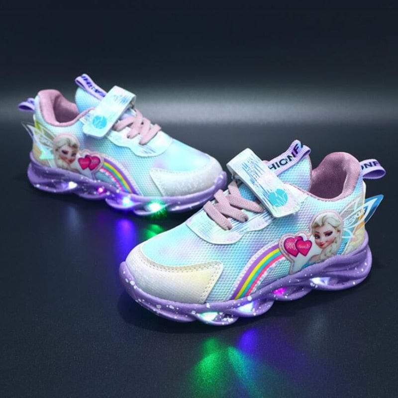 Chaussures LED Paillettes Arc-en-Ciel – Baskets Amusantes Lumineuses Pour Enfants Actifs Shoes Electro Paris