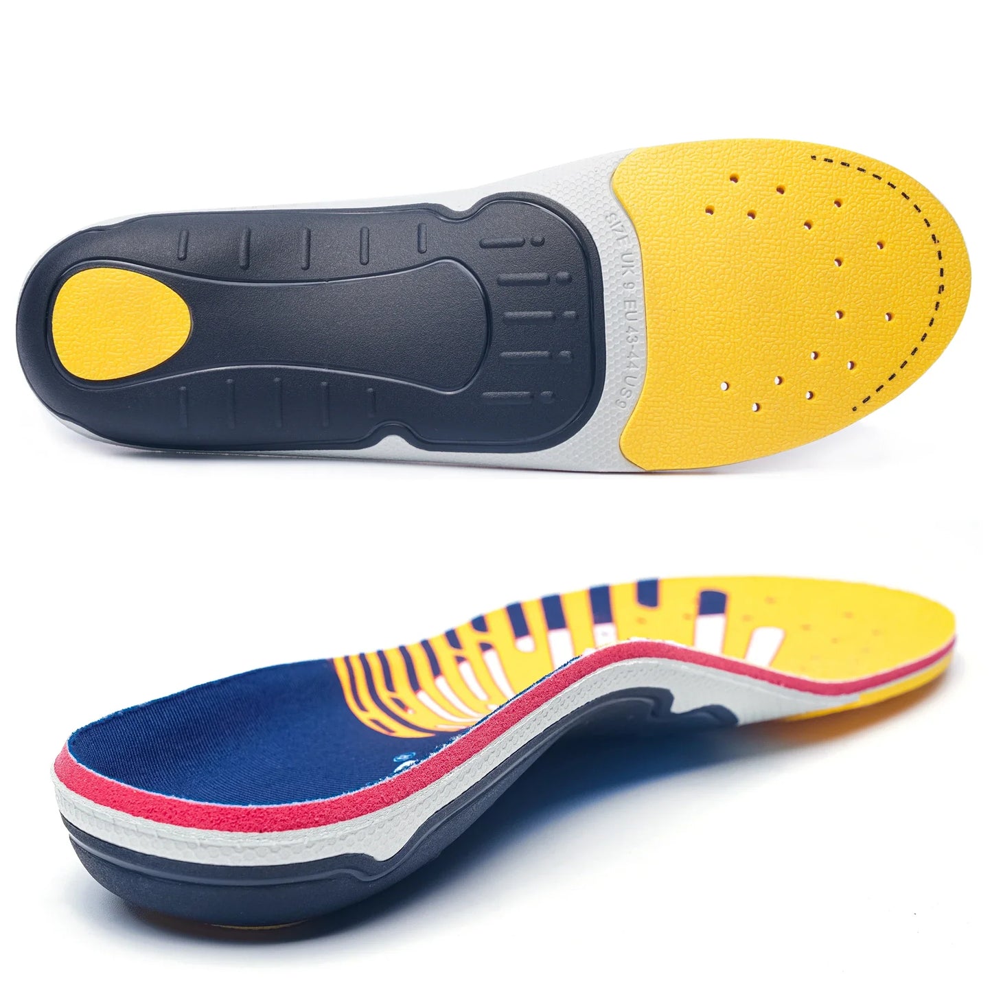 Semelles Orthopédiques Pour Fasciite Plantaire Avec Soutien De La Voûte Plantaire Et Confort Quotidien Feet sole Electro Paris 127G2-Juane EU(37-38)-240MM