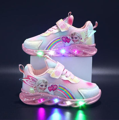 Chaussures LED Paillettes Arc-en-Ciel – Baskets Amusantes Lumineuses Pour Enfants Actifs Shoes Electro Paris