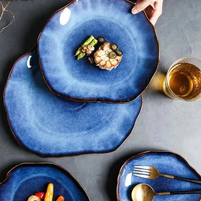 Set de 4 plaque pour des repas élégants et créatifs Plate set Electro Paris