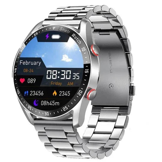Montre Intelligente Connectée Multifonctionnelle Avec Suivi De Santé Et Appels Bluetooth Smartwatch Classic Electro Paris