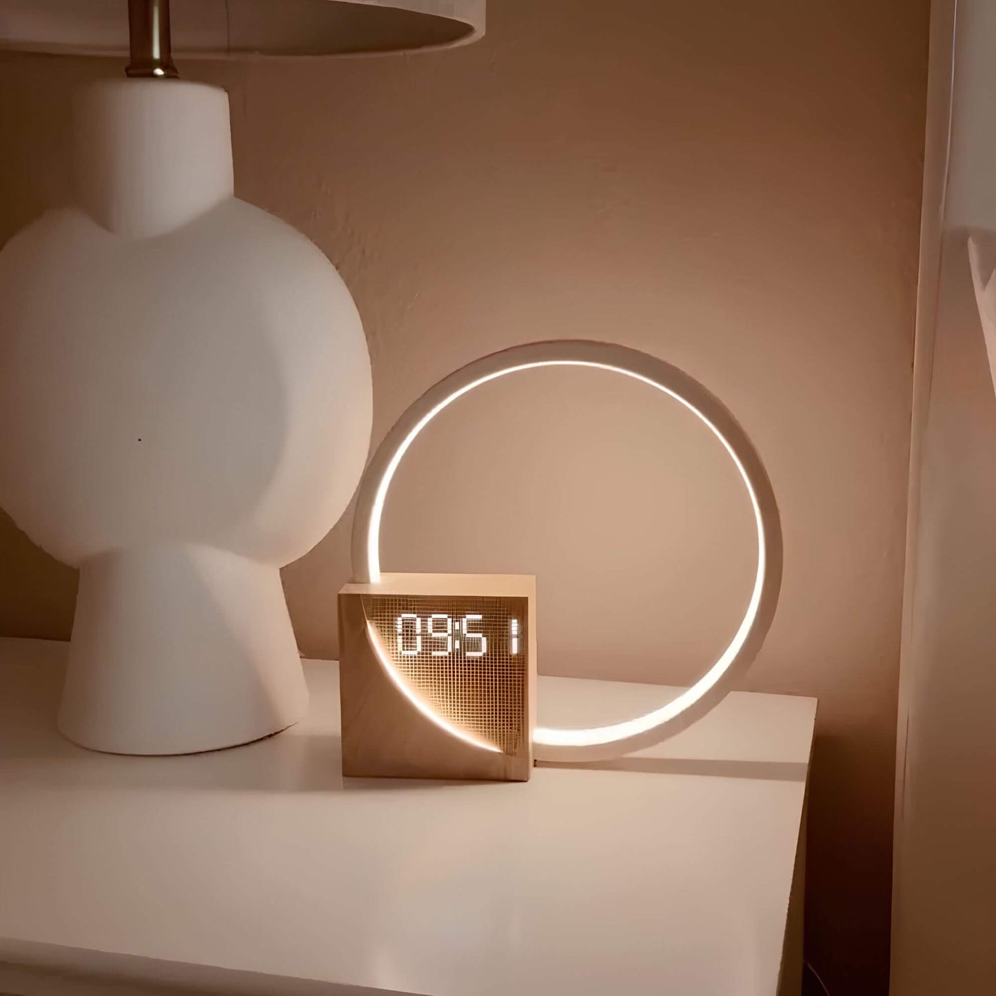 Réveil Lumineux Naturel Simulateur D’Aube Avec Fonction De Charge Et Éclairage D’Ambiance Tablelights Electro Paris