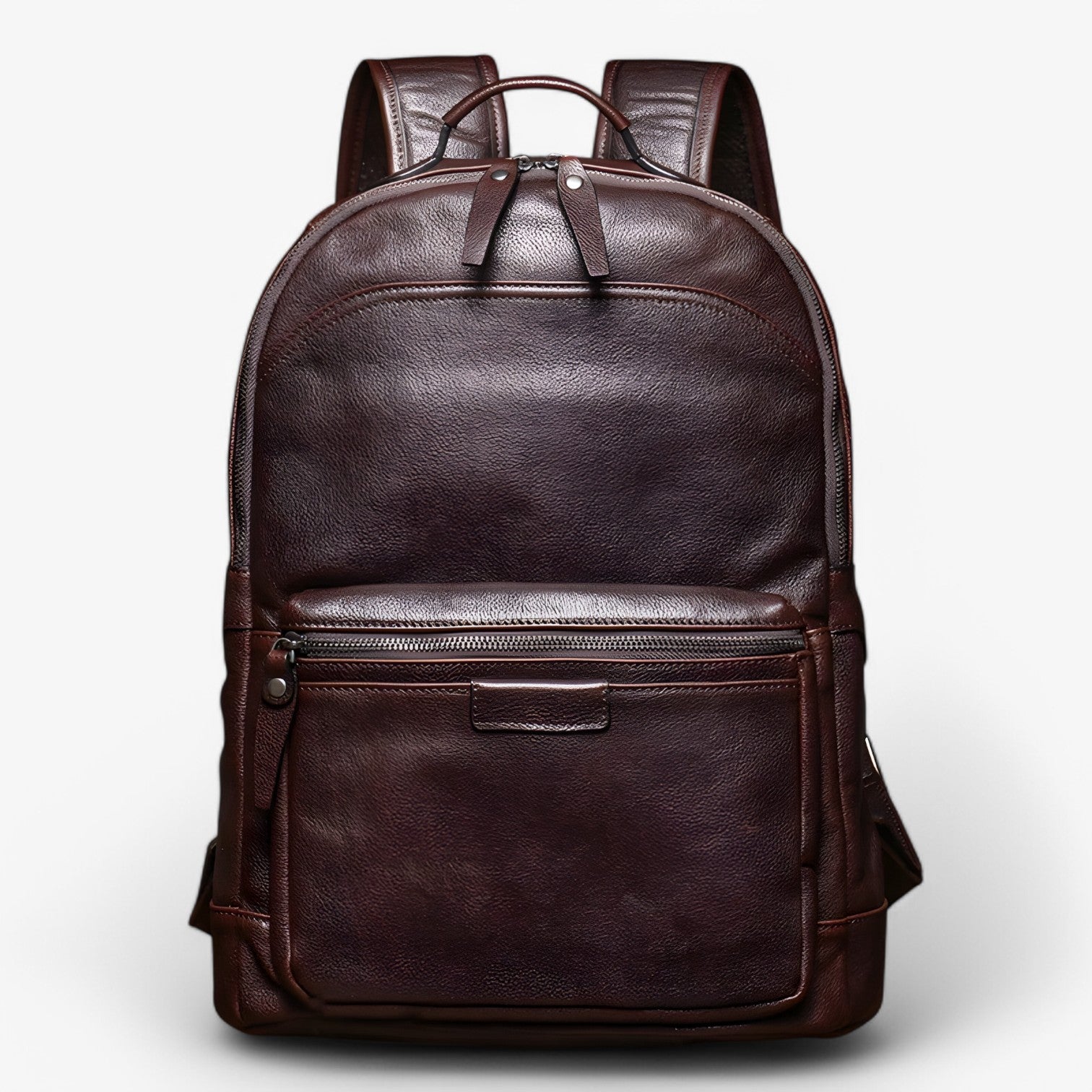 Sac à Dos Luxe En Cuir Pour Laptop 16 Pouces – Élégant, Spacieux et Confortable Pour Travail et Voyage Backpack Women Electro Paris Café