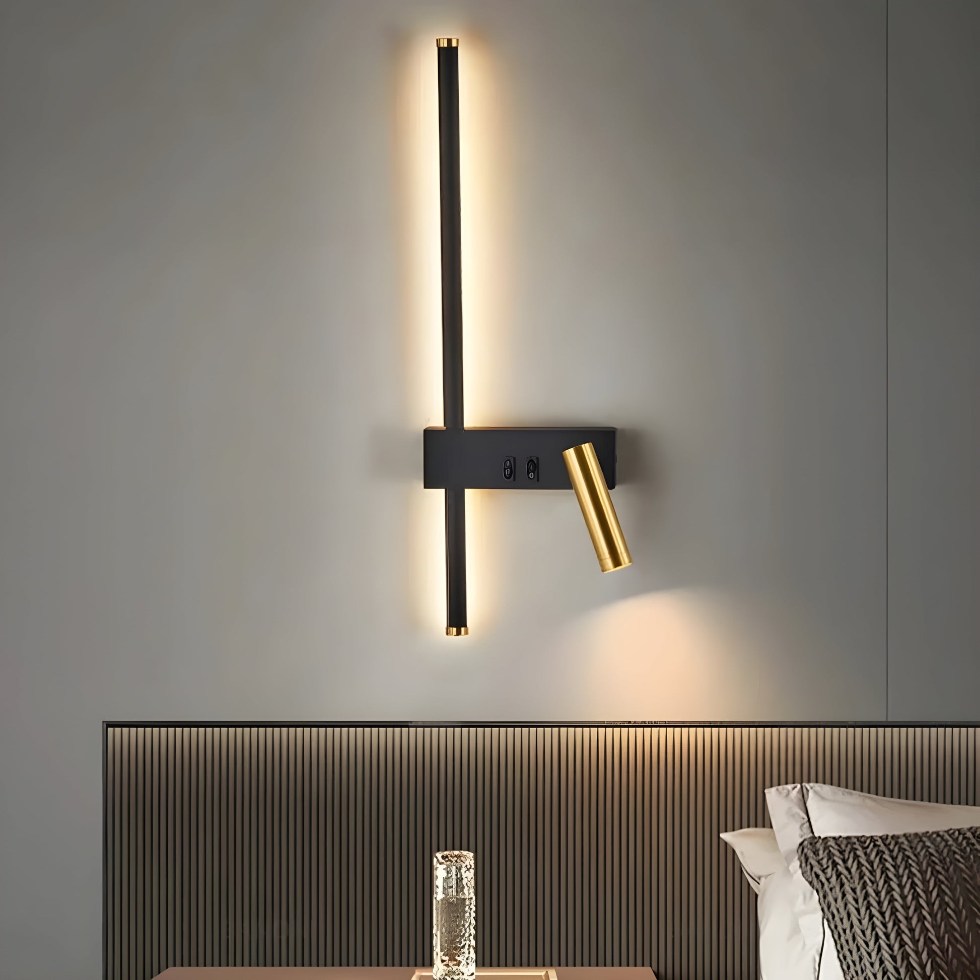 Applique Murale Duo Avec Interrupteur Pour Salon Et Chambre – Design Minimaliste Et Éclairage Élégant Wall Light Electro Paris