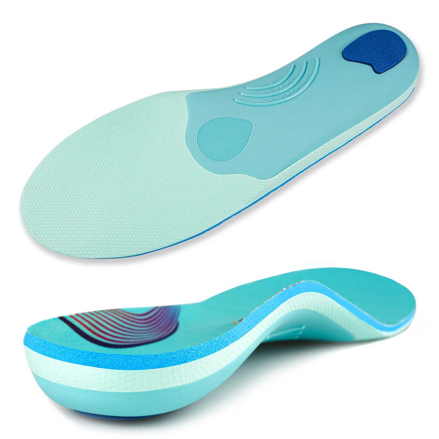 Semelles Orthopédiques Pour Fasciite Plantaire Avec Soutien De La Voûte Plantaire Et Confort Quotidien Feet sole Electro Paris 227-Mise à niveau vert EU(37-38)-240MM