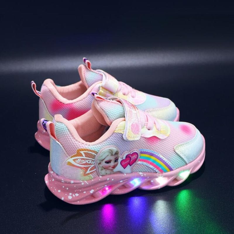 Chaussures LED Paillettes Arc-en-Ciel – Baskets Amusantes Lumineuses Pour Enfants Actifs Shoes Electro Paris