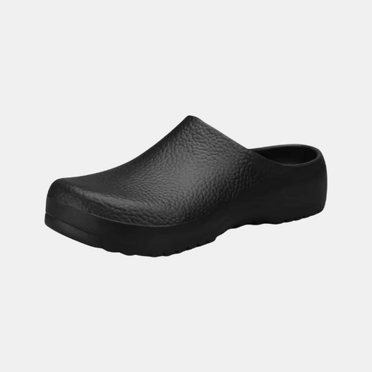 Sabots à Plateforme en Daim pour Femme – Mules Fourrées à Enfiler Chaussons Electro Paris Noir 37-38