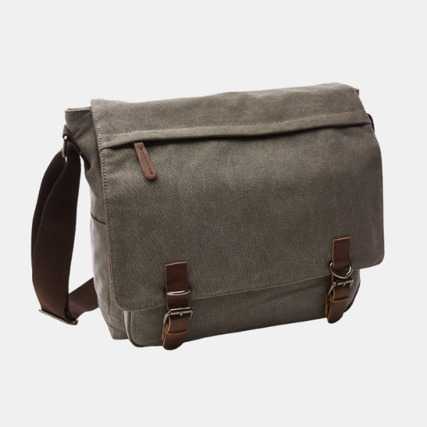 Sac Bandoulière Homme – Robuste et Polyvalent New Electro Paris Gris Moyen