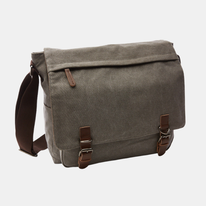 Sac Bandoulière Homme – Robuste et Polyvalent New Electro Paris Gris Moyen