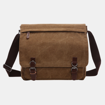 Sac Bandoulière Homme – Robuste et Polyvalent New Electro Paris Marron Moyen
