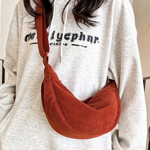 Sac Bandoulière – Velours Côtelé Élégant Electro Paris