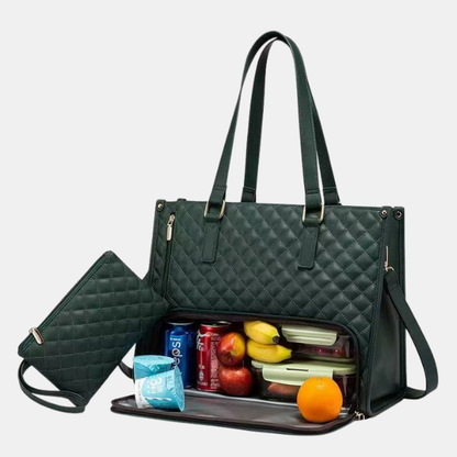 Sac Élégant Isotherme – Sac à Main Quotidien avec Compartiment Réfrigéré Electro Paris Vert