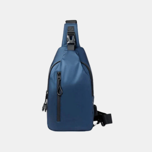 Sac Bandoulière Antivol avec Cadenas à Combinaison – Sacoche Étanche pour Homme en Voyage Sacs à dos Electro Paris Bleu 9 pouces
